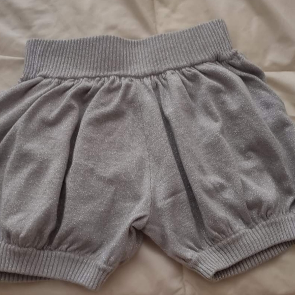 Sugar and Bruno Silver Sparkle Bubble Shorts Youth OS - Picture 2 of 2